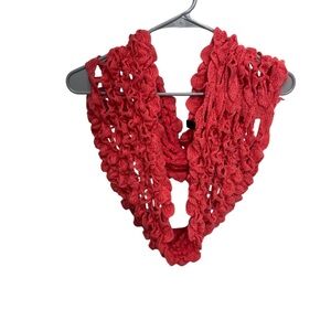 Vibrant Infinity Scarf with Floral Texture